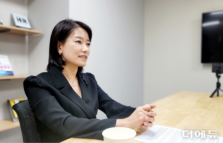 김묘은 디지털리터러시협회 대표는 사이버불링 등 사이버범죄에 대한 예방교육을 중시하며, 특히 교육은 가해자 중심이 아닌 피해자 중심으로 되어야 한다고 강조했다.(사진=지성배 기자)