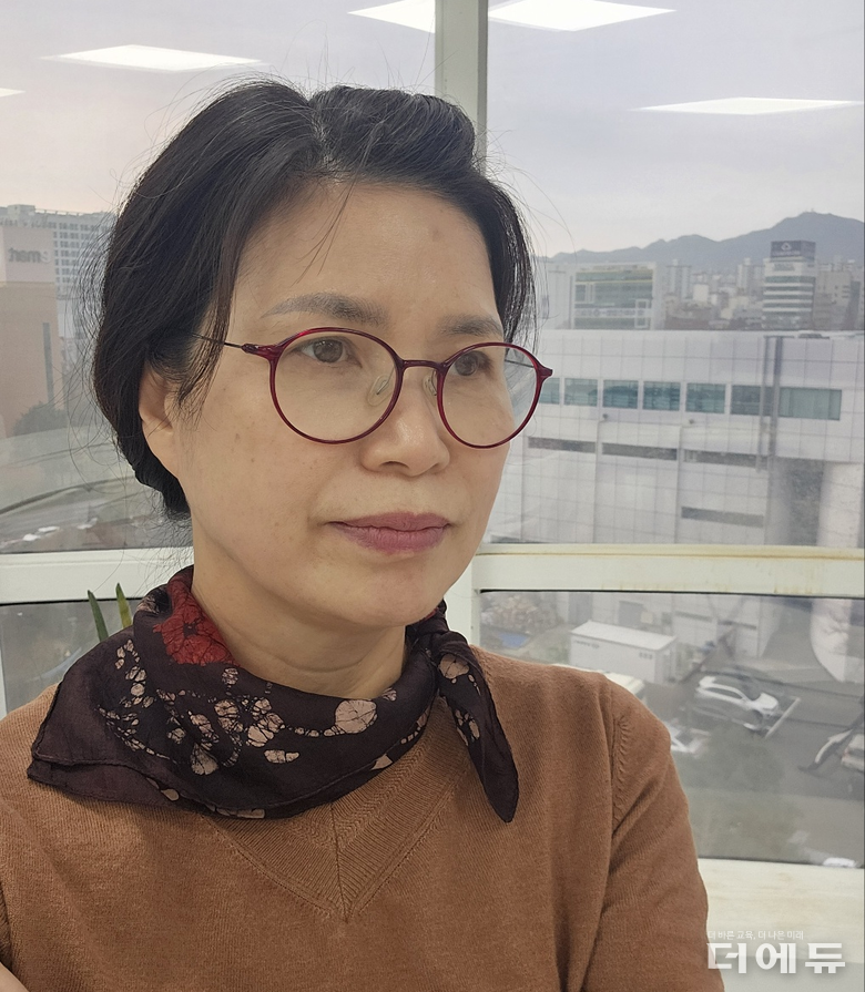보건교사노조 제4대 위원장으로 선출된 박주영 창원 평산초 보건교사.(사진=보건교사노조)
