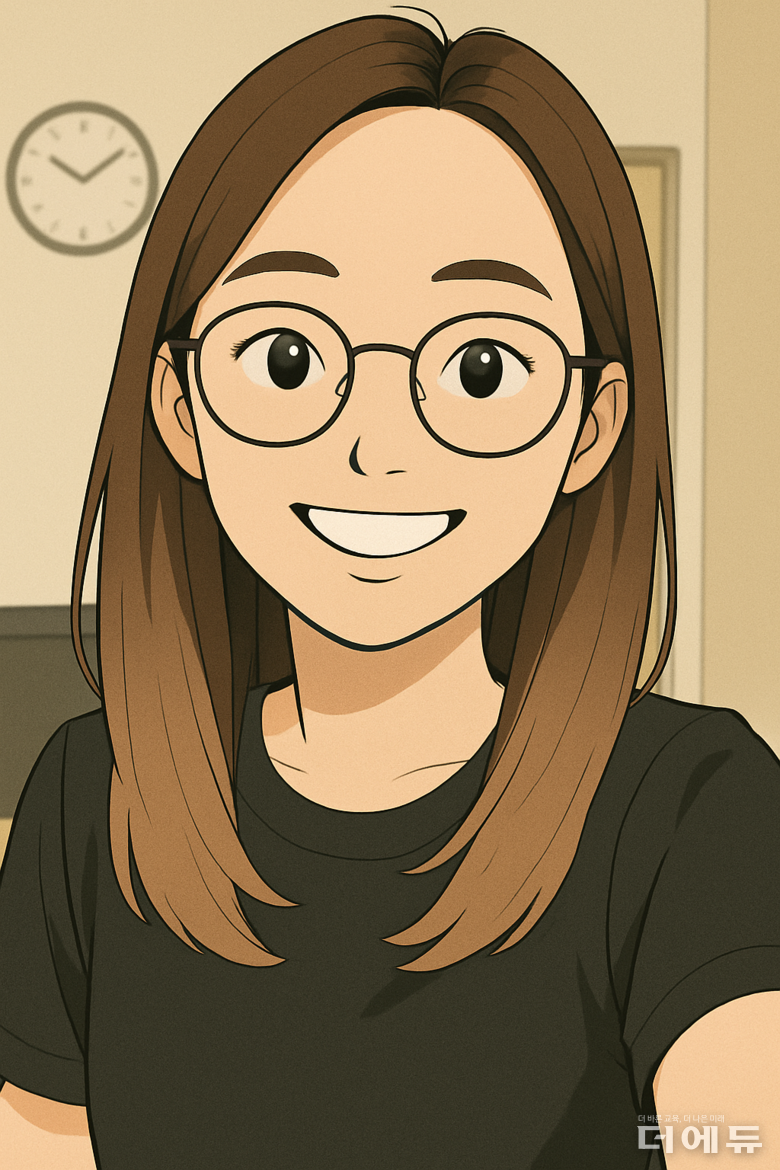 지브리 스타일로 만든 박세현 서울 대치초등학교 교사.