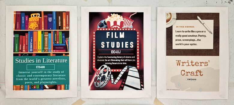 상지고 문학 심화 수업 안내 포스터. (사진=정은수)