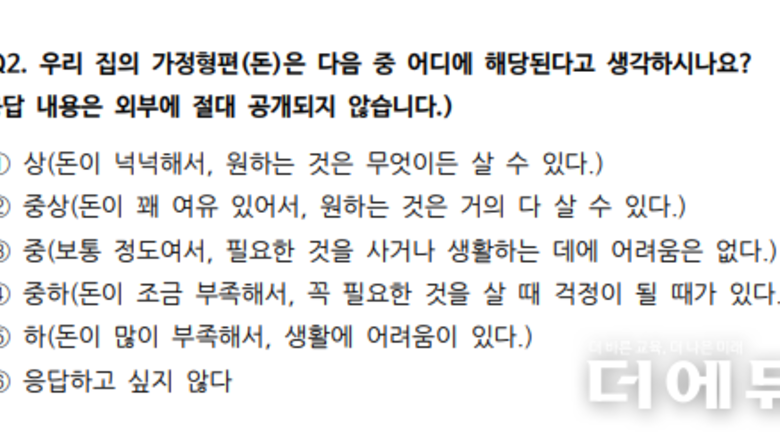 [단독] "가정형편은? 성적수준은?"...전국 학교에 뿌려진 흡연 설문 논란