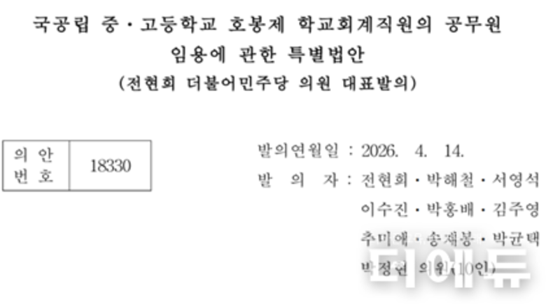 호봉제 학교회계직원 공무원 전환?..."형평성 붕괴 Vs. 공정성 회복" 충돌